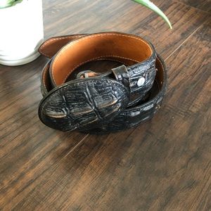 Black Crocodile Belt